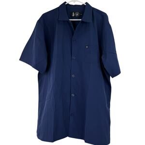 TachHuntFish Men's Dark Blue Button Up Shirt NWOT Size XL